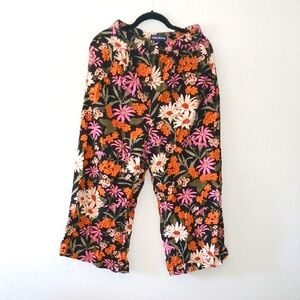 Princess Highway Black and Orange Wide Leg Pants